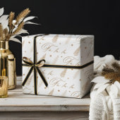 Elegante luxe vakantie Evergreen Forest Fa La La Cadeaupapier