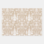 Elegante luxe vakantie Evergreen Forest & Floral Inpakpapier Vel (Voorkant)