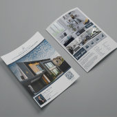 Elegante luxe vastgoedlijsting eigendom flyer