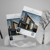 Elegante luxe vastgoedlijsting eigendom flyer