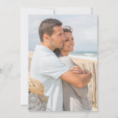 Elegante luxe Vellum 2 foto zwart wit bruiloft Kaart (Achterkant)