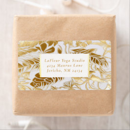 Elegante luxe vergulde Aura Zakelijke verzending Etiket