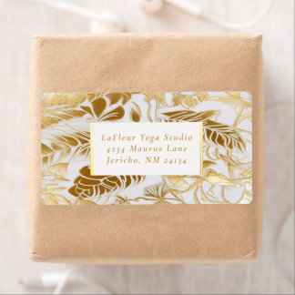 Elegante luxe vergulde Aura Zakelijke verzending Etiket