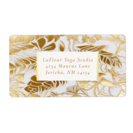 Elegante luxe vergulde Aura Zakelijke verzending Etiket