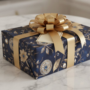 Elegante Luxe Vintage Bloem Inpakpapier Vel