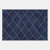 Elegante luxe vintage juweeltonen argylepatroon inpakpapier vel (Voorkant)