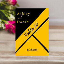 Elegante luxe zwart en goud vergulde chique bruilo kaart