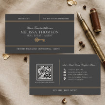 Elegante luxe zwart goud vastgoed QR-code