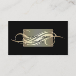 Elegante Luxe Zwart Visitekaartje