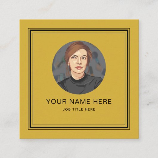 Elegante M Gold-oproepkaart met zwart script Contactkaartje (Voorkant)