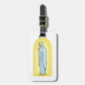 Elegante Maagd Maria Katholieke Religie Bagagelabel (Voorkant verticaal)