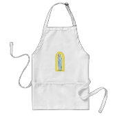 Elegante Maagd Maria Katholieke Religieuze Standaard Schort (Voorkant)