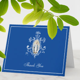 Elegante Maagd Maria Religieus Katholiek Bloemstuk Feestdagen Kaart