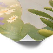 Elegante Maagd Sterrenbeeld Astrologie Glanzende W Perfect Poster (Hoek)