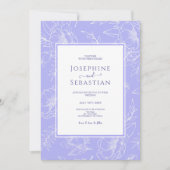 Elegante maagdenpalm bloemenhandgemaakte moderne b kaart (Voorkant)