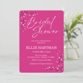 Elegante Maagdenpalm Bruidsdouche  Kaart (Staand voorkant)