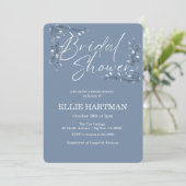 Elegante Maagdenpalm Bruidsdouche  Kaart (Staand voorkant)