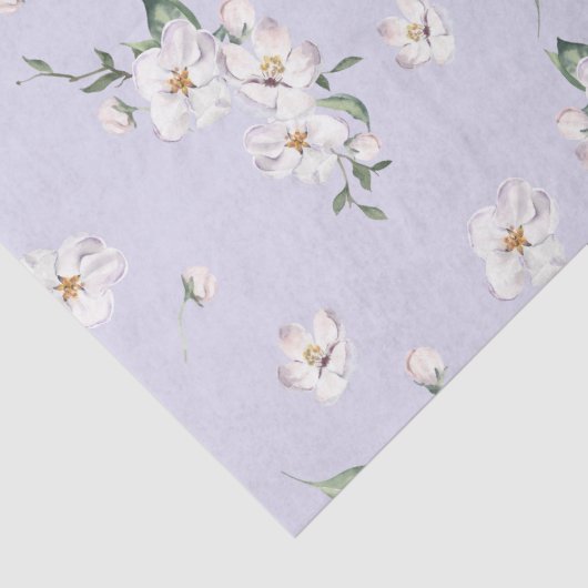 Elegante Maagdenpalm Lentewaterverf Bloemstuk Tissuepapier (Detail)