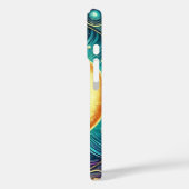 Elegante maan en zon hemelse kunst Case-Mate iPhone case (Achterkant / Links)