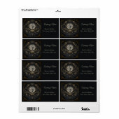 Elegante Maan Sterren Hemels Kosmisch Etiket (Full Sheet)