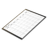 Elegante maandelijkse agenda planner notitieblok (Schuin)