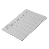 Elegante maandelijkse agenda planner notitieblok (Schuin)