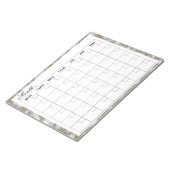 Elegante maandelijkse agenda planner notitieblok (Schuin)