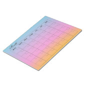 Elegante maandelijkse agenda planner notitieblok (Schuin)