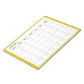 Elegante maandelijkse agenda planner notitieblok (Schuin)