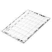 Elegante maandelijkse agenda planner notitieblok (Schuin)