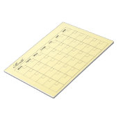 Elegante maandelijkse agenda planner notitieblok (Schuin)