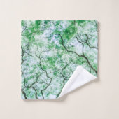 Elegante maar spookachtige bladeren en takken | Ha Bad Handdoek (Wasdoekje)