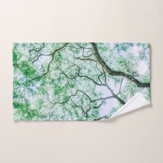 Elegante maar spookachtige bladeren en takken | Ha Bad Handdoek (Handdoek)