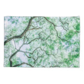 Elegante maar spookachtige bladeren en takken Kuss Kussensloop (Achterkant-Links)