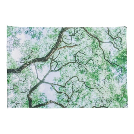 Elegante maar spookachtige bladeren en takken Kuss Kussensloop (Achterkant-Rechts)