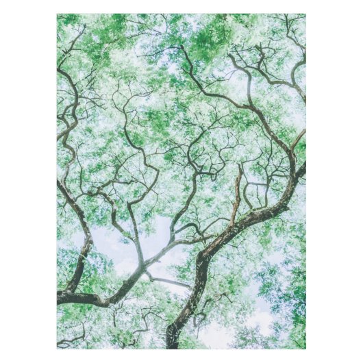 Elegante maar spookachtige bladeren en takken tafe tafelkleed (Voorkant)