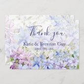 Elegante Maartse-Bruiloft Bedankt (Voorkant / Achterkant)