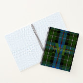 Elegante MacKenzie Clan Tartan Monogram Notitieboek (Binnen)