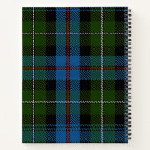 Elegante MacKenzie Clan Tartan Monogrammteken Notitieboek (Achterkant)