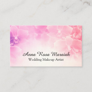 *~* Elegante Macro Foto Roze Blush Bloemen Visitekaartje