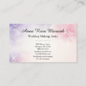 *~* Elegante Macro Foto Roze Lavendel Bloemen Visitekaartje (Achterkant)