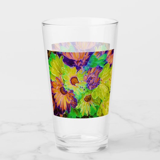 Elegante madeliefjes #99 glas (Voorkant)