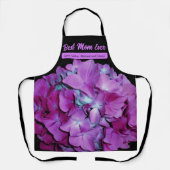 Elegante magenta blauwgroen bloemenromantische hor schort (Voorkant)