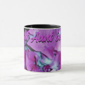 Elegante magenta blauwgroen hortensia's beste tant mok (Midden)