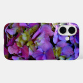 Elegante Magenta Paarse geel Hydrangeas bloemen Case-Mate iPhone Case (Achterkant (horizontaal))
