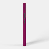 Elegante Magenta Rood, Roze & Wit Naam & Monogram Samsung Galaxy Hoesje (Rechterkant)