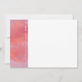 Elegante Magenta Trouw Uitnodiging (Achterkant)