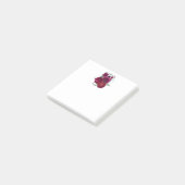 Elegante magentaroos bloemboeket post-it® notes (Schuin)