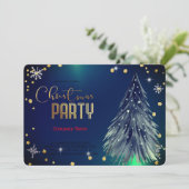 Elegante magische kerstdennen feestelijk kaart (Staand voorkant)