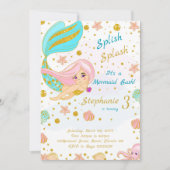 Elegante Magische Onder het Zee Party Nodig Kaart (Voorkant)